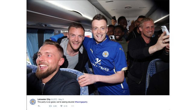 Seorang pendukung garis keras Leicester memiliki wajah mirip Jamie Vardy. Bagi agen sang pemain itu merupakan ancaman untuk citra komersial Vardy.