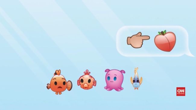 Tiga Menit Finding Nemo Versi Emoji