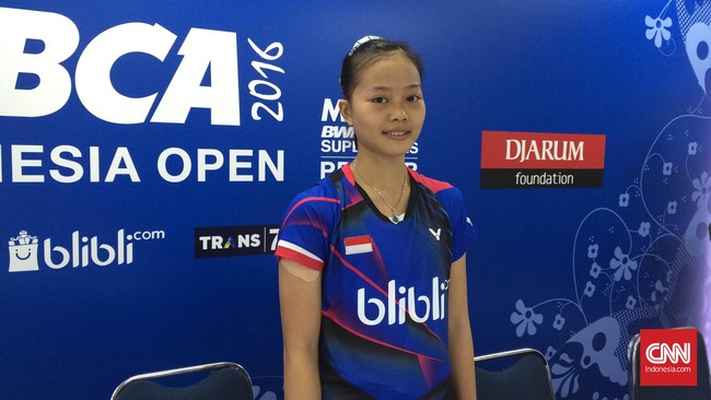 Setelah tersingkir dari Indonesia Terbuka 2016, Fitriani, berjanji bangkit dan menargetkan tembus 30 besar peringkat dunia BWF