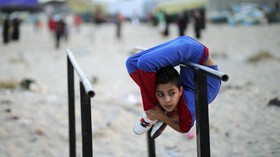 Asa 'Spider-Man' Cilik di Tengah Konflik Palestina