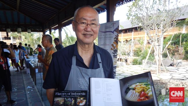 William Wongso meluncur buku Flavors of Indonesia di Ubud, Bali (29/5).