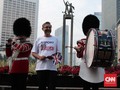 Derap Penjaga Istana Inggris Bikin Geger Bundaran HI