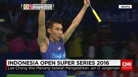 Lee Chong Wei Juara Tunggal Putra Indonesia Open 2016