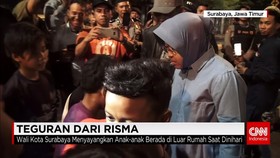 Tri Rismaharini Tegur Anak-anak yang Berkeliaran Saat Sahur