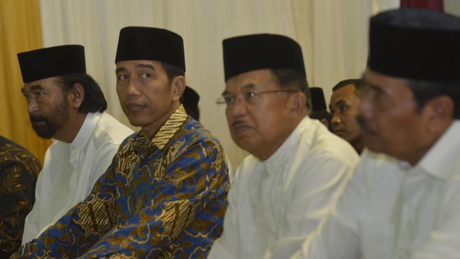 Sejumlah tokoh nasional hadir pada acara buka puasa bersama yang digelar Partai NasDem, dari mulai kepala negara hingga politikus.