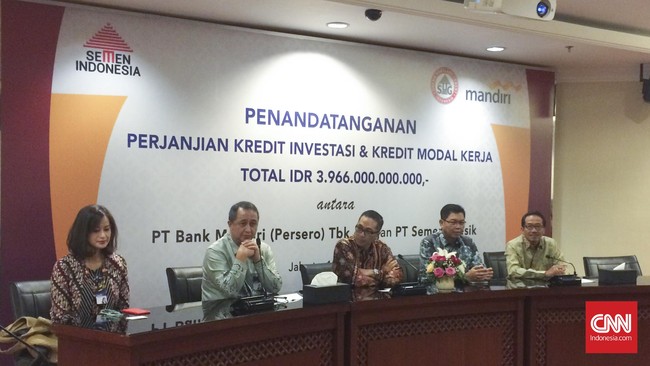 Fasilitas kredit investasi tersebut akan digunakan PT Semen Gresik untuk mengembangkan pabrik semen di Rembang, Jawa Tengah. 