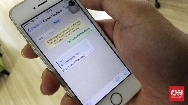 Whatsapp tengah kembangkan fitur baru untuk bantu pengguna mencegah tak salah kirim pesan ke grup atau orang lain.
