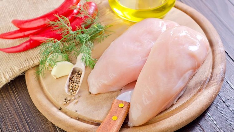 raw chicken fillet