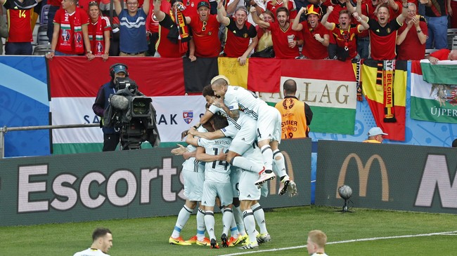 Saat Belgia Menggila di Hadapan Hungaria
