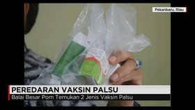 BBPOM Pekanbaru Temukan Vaksin Diduga Palsu Beredar Di Klinik