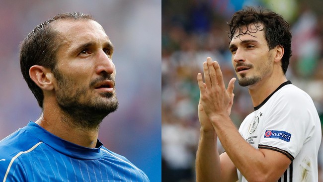 Selain menjadi ajang adu cerdas dua arsitek andal. duel Jerman versus Italia bakal menyuguhkan dua kekuatan pertahanan terbaik di Piala Eropa 2016.