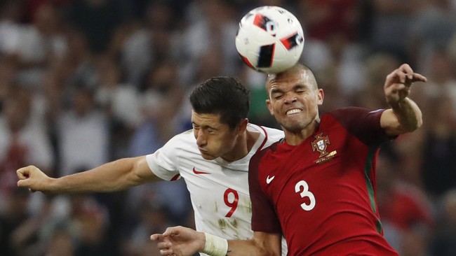 Kecuali gol menit kedua Robert Lewandowski, Pepe sukses mematikan pergerakan penyerang timnas Polandia tersebut di sepanjang pertandingan.