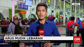 Laporan Arus Mudik Stasiun Senen
