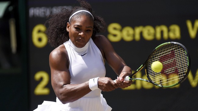 Final Wimbledon antara Williams dan Kerber menjadi partai ulangan kedua petenis yang sebelumnya bertemu di final Australia Terbuka, Januari lalu.