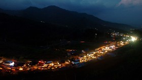 Macet, Polisi Berlakukan Sistem Satu Arah di Jalur Gentong