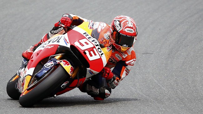 Pebalap Repsol Honda, Marc Marquez, berhasil menjadi yang tercepat di sesi latihan bebas (free practice) kedua GP Republik Ceko di Sirkuit Brno, Jumat (19/8).
