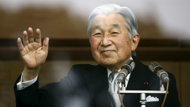Untuk pertama kalinya dalam dua abad, Kaisar Jepang akan turun takhta. Pada 2019, Kaisar Akihito akan menyerahkan pusaka kekaisaran kepada Pangeran Naruhito.