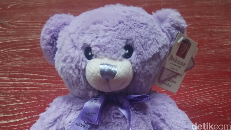 Kalau bepergian dengan mobil ibu ini selalu membawa boneka beruang. Hmm, kenapa ya?
