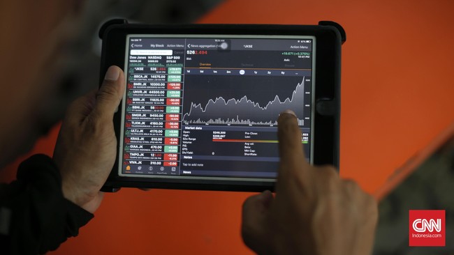 Indeks Harga Saham Gabungan (IHSG) menembus level 5.426 pada pukul 10.00 WIB, setelah sempat bertengger di level 5.384 pada sesi pembukaan perdagangan.