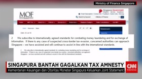 Singapura Bantah Gagalkan Tax Amnesty