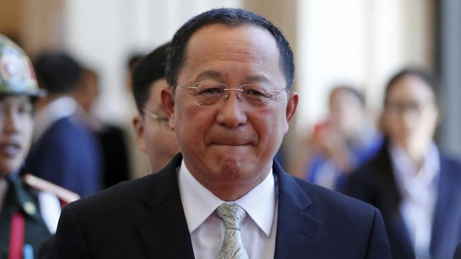 Menlu Korea Utara, Ri Yong-ho, menyampaikan langsung kepada Menlu Korsel, Kang Kyung-wha, bahwa Pyongyang menganggap ajakan berunding dari Seoul tak tulus.