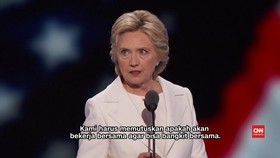 Clinton Janjikan Persatuan dalam Pidato Kepresidenannya