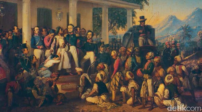 Lukisan Penangkapan Pangeran Diponegoro (Raden Saleh/1857)