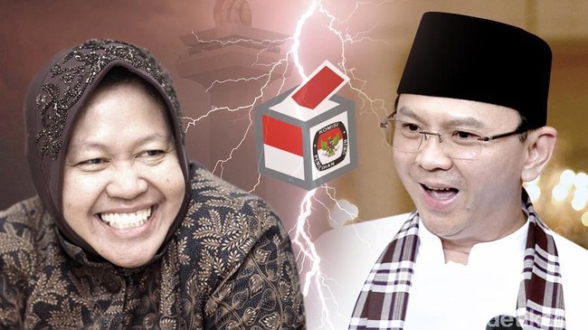 Tri Rismaharini disebut punya kualifikasi seperti Ahok: pengalaman, gaya kepemimpinan, dan prestasi memimpin Surabaya menjadi modal untuk mendongkrak namanya.
