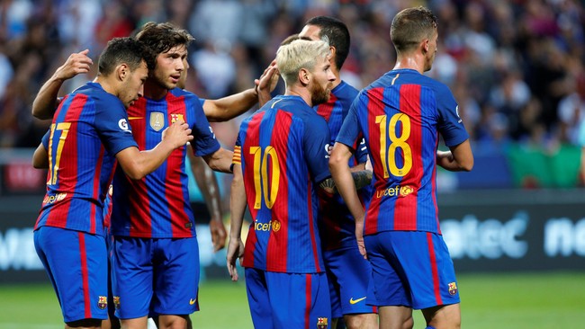 Pelatih Barcelona, Luis Enrique, puas dengan penampilan timnya ketika melumat Leicester City 4-2 pada lanjutan ICC 2016 di Friends Arena, Stockholm.