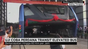 'Transit Elevated Bus' Jadi Solusi Kemacetan Di Tiongkok