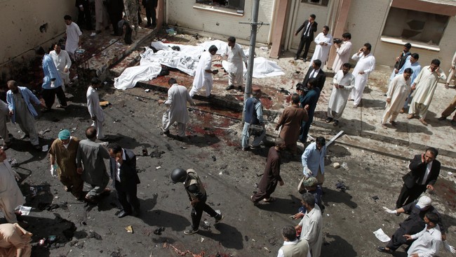 Korban tewas dalam serangan bom di sebuah rumah sakit di Quetta, Pakistan, bertambah menjadi setidaknya 70 orang.