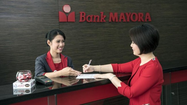 Kinerja Bank Mayora sepanjang paruh pertama tahun ini didukung oleh kontribusi pendapatan bunga bersih yang meningkat 36,3 persen.