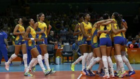 Foto-foto Terbaik Aksi Timnas Voli Putri Brasil