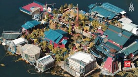 Tak Mampu Beli Rumah, Pasutri ini Bangun Pulau Sendiri
