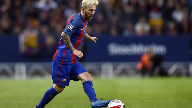 Lionel Messi menderita cedera hamstring setelah Barcelona mengalahkan tuan rumah Athletic Bilbao pada lanjutan La Liga, Minggu (28/8).