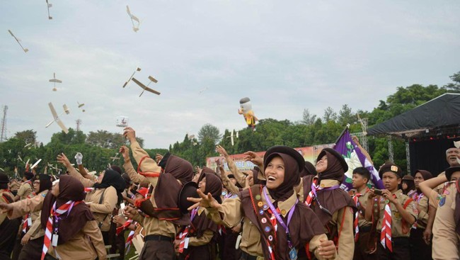 Ada 25 ribu peserta, ada 700 suku dan bahasa, tapi Pramuka menyatukan perbedaan itu jadi indah.