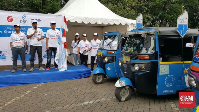 Program Ayo Kita Ngegas Merdeka ini dimulai pada 14-20 Agustus 2016. Total bajaj gas yang beroperasi dalam program ini, yakni sebanyak 700 unit.