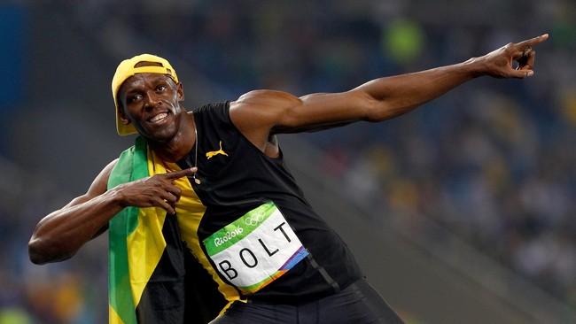 Usain Bolt telah meraih emas nomor lari 100 meter dan ia menegaskan bahwa pertunjukannya di Rio de Janeiro belum selesai.