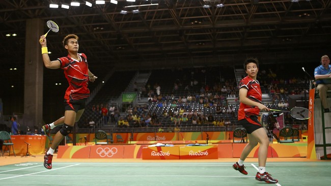 Indonesia berpeluang meraih medali emas pertama di Olimpiade 2016 Rio lewat cabang bulutangkis di nomor ganda campuran, Kamis (17/8).