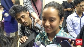 Gloria jadi Bintang di Upacara Kemerdekaan Kemenpora