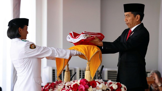 Upacara peringatan HUT RI ke-71 di Istana Negara, tak hanya tayang melalui saluran YouTube resmi milik Presiden Joko Widodo, tetapi juga lewat akun Periscope.