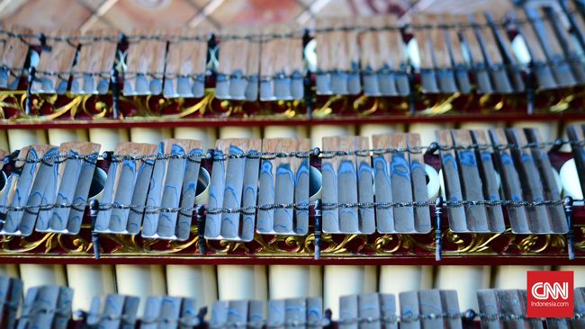 Presiden Jokowi mengumumkan gamelan resmi ditetapkan sebagai Warisan Budaya Takbenda (Intangible Cultural Heritage) UNESCO, Rabu (15/12).