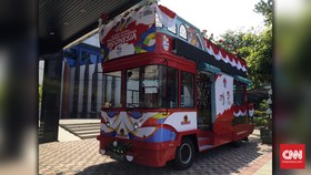 Dihias 12 Jam, Bus Bandros Siap Sambut Tontowi/Liliyana