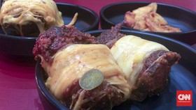 Lezatnya Daging Berselimut Keju di Restoran Ojju