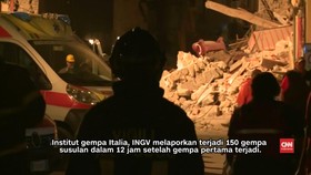 Terjadi 150 Gempa Susulan, Warga Italia Tidur di Luar