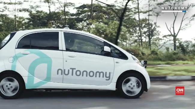 Grab dan nuTonomy menguji mobil tanpa sopir untuk memberi tumpangan di Singapura bagian barat.