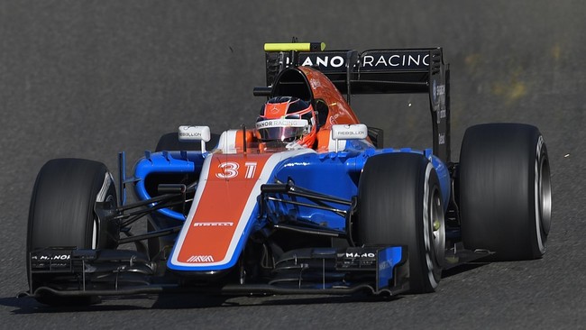 Logo dan tulisan Pertamina sudah tidak tampak di mobil dan kostum dua pebalap Manor Racing, Pascal Wehrlein dan Estaban Ocon, di GP Belgia.