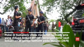Saksi Mata Sebut Penyerang Gereja Medan Bukan Jemaat