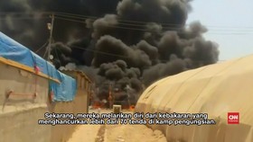 Lebih dari 70 Tenda Pengungsi Irak Dilalap Api