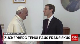 Zuckerberg Temui Paus Fransiskus di Vatikan
